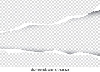 ripped paper vector on  transparent background , with space for text - Shutterstock ID 647525323