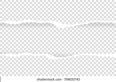 ripped paper vector on  transparent background , with space for text