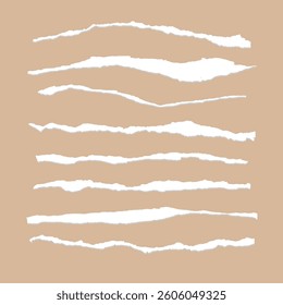 Ripped paper vector shape cool blank page card background