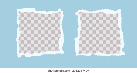 Ripped paper | Vector paper texture | Picture frame