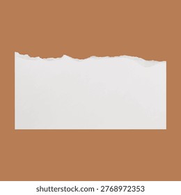 ripped piece of paper vector orange background