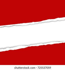 Rippelrotes Papier, Vektorgrafik
