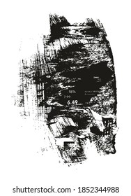 Rumpf und gedrehtes Papier, Hintergrund Grunge Punk Stil High-Detail abstrakter Vektorhintergrundsatz Set 
