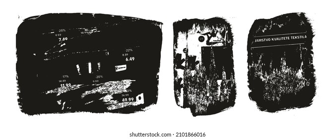 Ripped And Torn Paper Background Grunge Punk Style High Detail Abstract Vector Background Set 