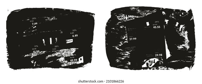 Ripped And Torn Paper Background Grunge Punk Style High Detail Abstract Vector Background Set 