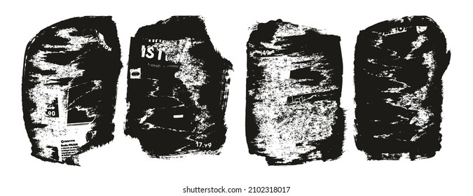 Ripped And Torn Paper Background Grunge Punk Style High Detail Abstract Vector Background Set 
