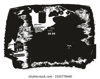 Ripped And Torn Paper Background Grunge Punk Style High Detail Abstract Vector Background Set 