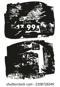 Ripped And Torn Paper Background Grunge Punk Style High Detail Abstract Vector Background Set 