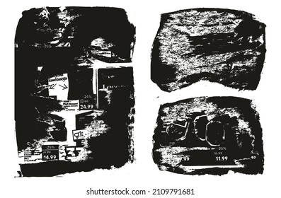 Ripped And Torn Paper Background Grunge Punk Style High Detail Abstract Vector Background Set 