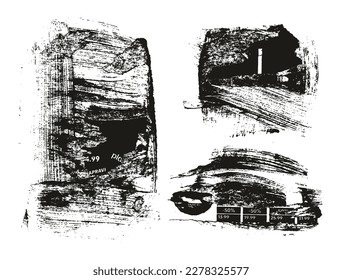 Ripped And Torn Paper Background Mix Grunge Punk Style High Detail Abstract Vector Background Mix Set 