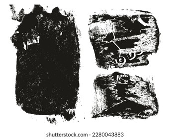 gerippter und gedrehter Papierhintergrund Mix Grunge Punk Stil High-Detail abstrakter Vektorhintergrund Mix Set 