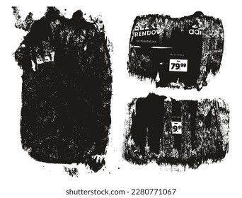 Ripped And Torn Paper Background Mix Grunge Punk Style High Detail Abstract Vector Background Mix Set 