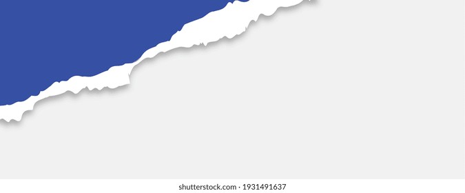 ripped torn paper banner with text space
