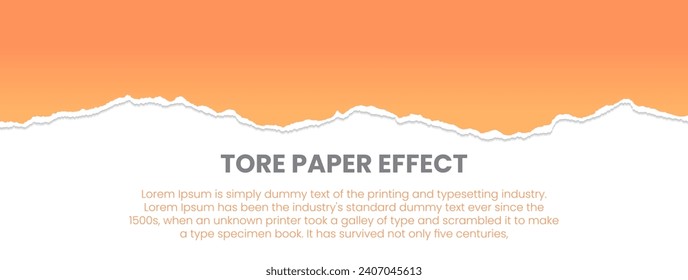 vectores de hojas de papel rasgadas