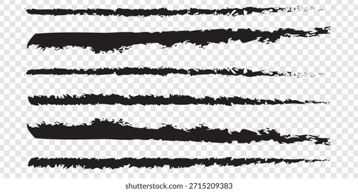 Trozos de textura rasgados o rasgados del juego de bordes de papel. Elemento de borde de papel rasgado para Anuncio de negocios de redes sociales o hojas de papel de planificación. Arte de Clip de periódico rasgado. nota de papel rasgado trazo de pincel grunge