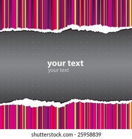 Ripped Wall Paper with an iridescent multicoloured bright background 2