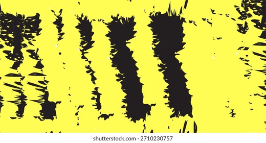 Rasgado de papel amarillo rasgado bordes aislados sobre fondo negro lágrima de papel