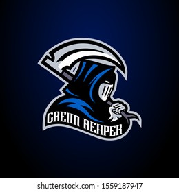 Ripper assassin logo esport gaming vector