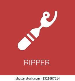  Ripper icon. Editable  Ripper icon for web or mobile.