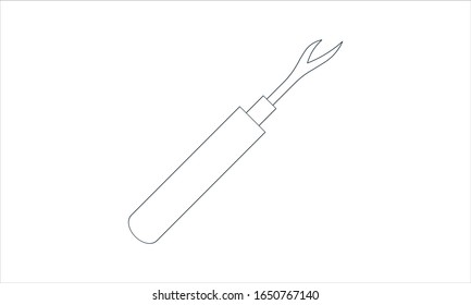 Ripper icon vector on white background, ripper trendy  icons from Sew collection. 