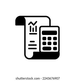 Icono de la calculadora de ondas en vector. Logotipo