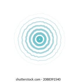 ripple circles from drops of water  vector illustration