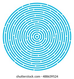 Ripple circular pattern. Abstract vortex. Concept of round maze or labyrinth. Circular drop background. Vector illustration for design your website and print.