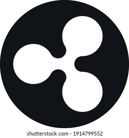 ripple cryptocurrency coin symbol logo