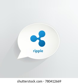 Ripple Cryptocurrency Speech Bubble