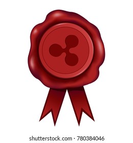 Ripple Cryptocurrency Wax Seal