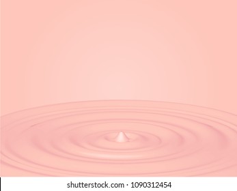 ripple effect pink background - vector illustration