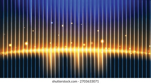 Fondo de distorsión de vidrio ondulado. Textura de cristal acanalada efecto Fractal Abstractas con Gradientes vibrantes Líneas de Vertical acanaladas lisas Escena Horizontal, etapa abstracta Vector de tonos futuristas