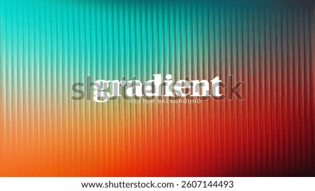 Ripple glass distortion background. Abstract fractal effect ribbed glass texture with vibrant gradients smooth fluted vertical lines. Reeded Bold dynamic design blending futuristic tones vector bg.