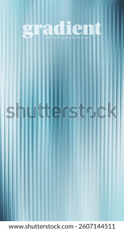 Ripple glass distortion background. Abstract fractal effect ribbed glass texture with vibrant gradients smooth fluted vertical lines. Reeded Bold dynamic design blending futuristic tones vector bg.
