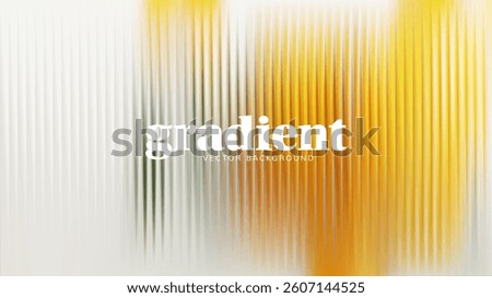 Ripple glass distortion background. Abstract fractal effect ribbed glass texture with vibrant gradients smooth fluted vertical lines. Reeded Bold dynamic design blending futuristic tones vector bg.