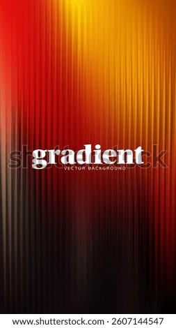 Ripple glass distortion background. Abstract fractal effect ribbed glass texture with vibrant gradients smooth fluted vertical lines. Reeded Bold dynamic design blending futuristic tones vector bg.