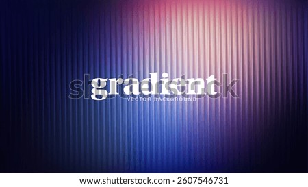 Ripple glass distortion background. Abstract fractal effect ribbed glass texture with vibrant gradients smooth fluted vertical lines. Reeded Bold dynamic design blending futuristic tones vector bg.