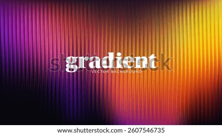 Ripple glass distortion background. Abstract fractal effect ribbed glass texture with vibrant gradients smooth fluted vertical lines. Reeded Bold dynamic design blending futuristic tones vector bg.