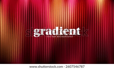 Ripple glass distortion background. Abstract fractal effect ribbed glass texture with vibrant gradients smooth fluted vertical lines. Reeded Bold dynamic design blending futuristic tones vector bg.