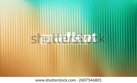 Ripple glass distortion background. Abstract fractal effect ribbed glass texture with vibrant gradients smooth fluted vertical lines. Reeded Bold dynamic design blending futuristic tones vector bg.