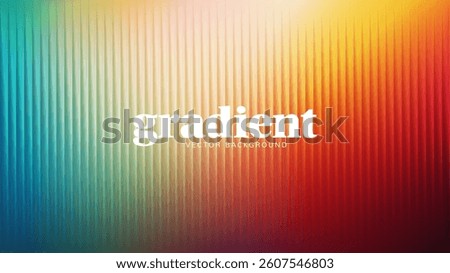 Ripple glass distortion background. Abstract fractal effect ribbed glass texture with vibrant gradients smooth fluted vertical lines. Reeded Bold dynamic design blending futuristic tones vector bg.
