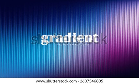 Ripple glass distortion background. Abstract fractal effect ribbed glass texture with vibrant gradients smooth fluted vertical lines. Reeded Bold dynamic design blending futuristic tones vector bg.