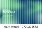 Ripple glass gradient background design in vector format. Neon colors, light green, dark green, turquoise. Vertical lines concept with glass texture. Modern futuristic background.