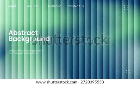 Ripple glass gradient background design in vector format. Neon colors, light green, dark green, turquoise. Vertical lines concept with glass texture. Modern futuristic background.