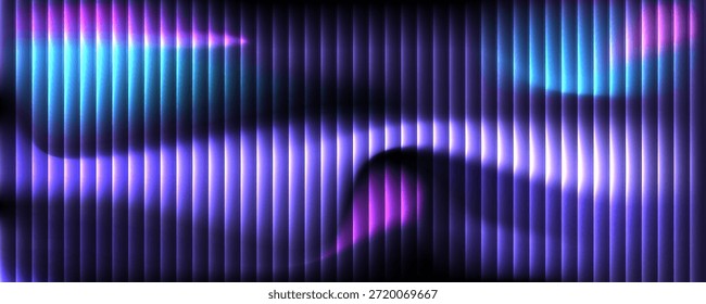 Fundo de textura de vidro ondulado com gradiente de cor azul, rosa e roxo. Fundo de Fractal de Vidro Futurista