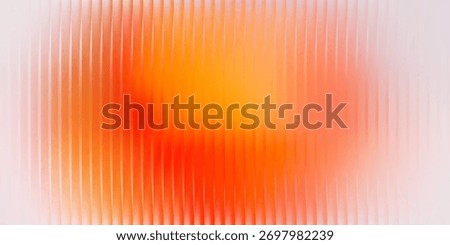 Ripple glass texture background, vertical ribbed gradient, soft blurred center. Modern abstract distortion surface, vector illustration