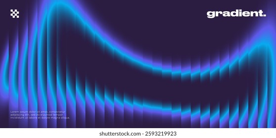 Ripple gradient background design. Modern ripple glass texture effect.