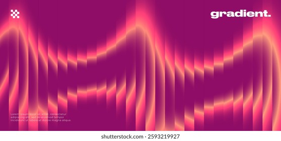Ripple gradient background design. Modern ripple glass texture effect.