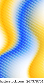 Design de fundo de gradiente ondulado. Efeito de textura de vidro ondulado de distorção moderno. Abstrato efeito fractal com nervuras de textura de vidro com gradientes vibrantes vetor liso canelado bg.