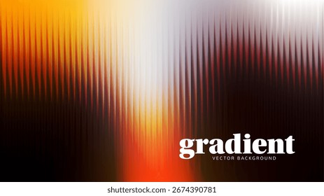 Diseño de fondo de degradado de ondulación. Efecto de textura de vidrio ondulado de distorsión moderno. Textura de vidrio acanalado de efecto Fractal Abstractas con Gradientes vibrantes Vector Horizontal estriado liso bg.